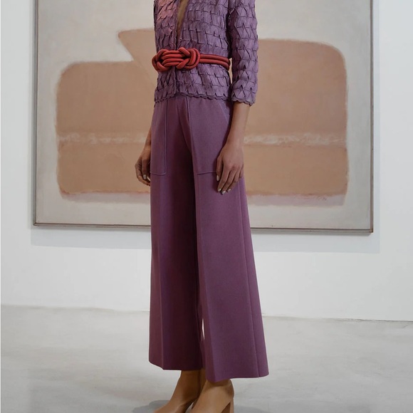 Knitted pants with front pockets - Picture 1 of 3